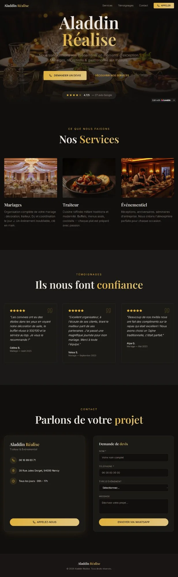 Projet Aladdin Réalise